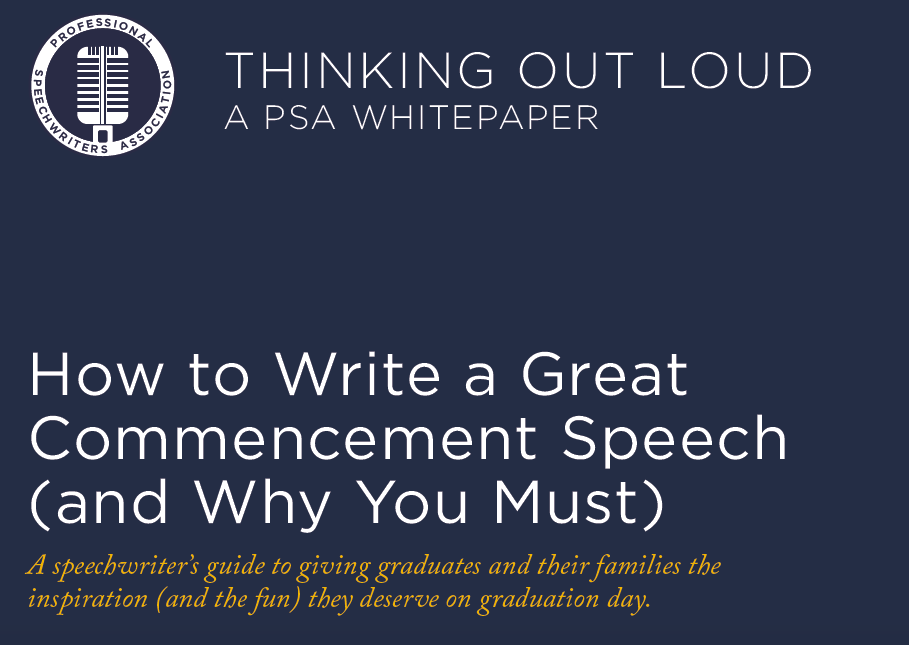 How To Write A Great Commencement Speech