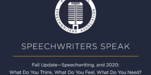 Fall Update Speechwriting and 2020