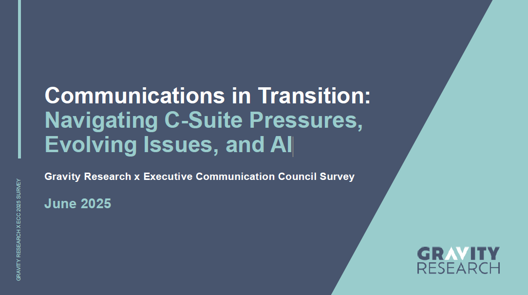 Gravity Research x Executive Communication Council Survey (June 2025)